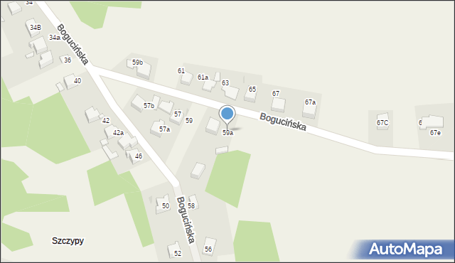 Klucze, Bogucińska, 59a, mapa Klucze