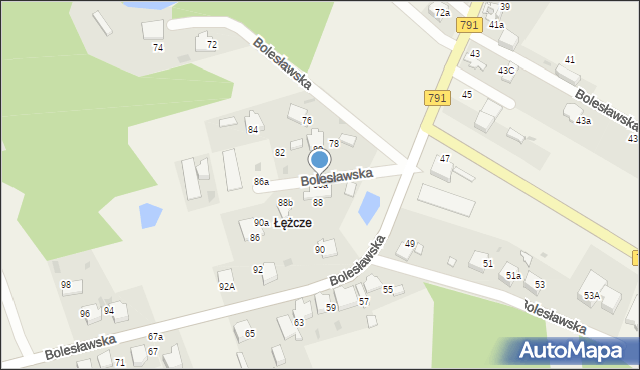 Klucze, Bolesławska, 88a, mapa Klucze