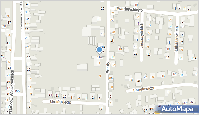 Kobylin, Boruty, 13A, mapa Kobylin