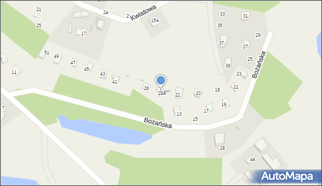 Koleczkowo, Bożańska, 24A, mapa Koleczkowo