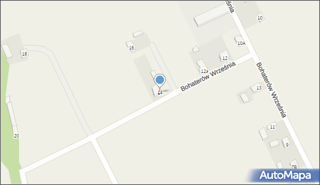 Konopnica, Bohaterów Września, 14, mapa Konopnica