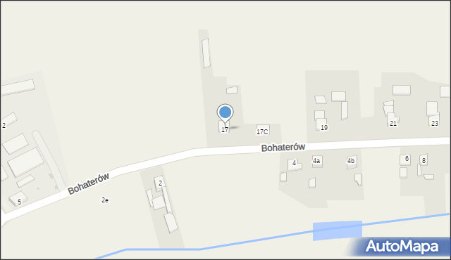 Kopienica, Bohaterów, 17, mapa Kopienica