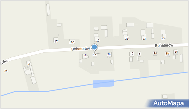 Kopienica, Bohaterów, 4a, mapa Kopienica