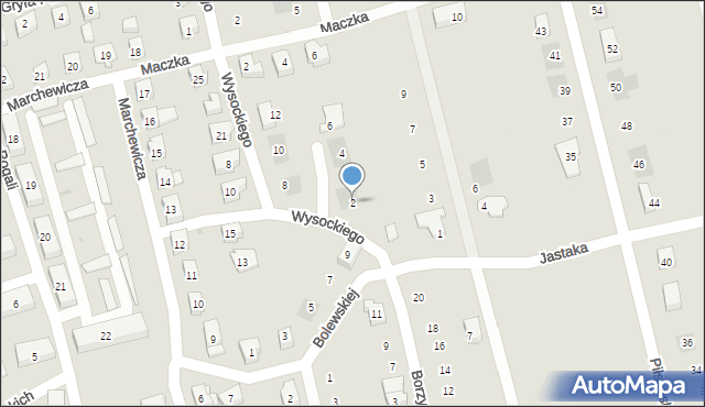 Kościerzyna, Bolewskiej Marii, 2, mapa Kościerzyna