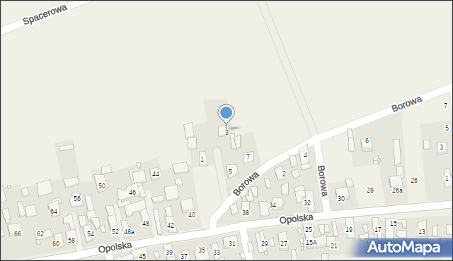 Kosorowice, Borowa, 3, mapa Kosorowice
