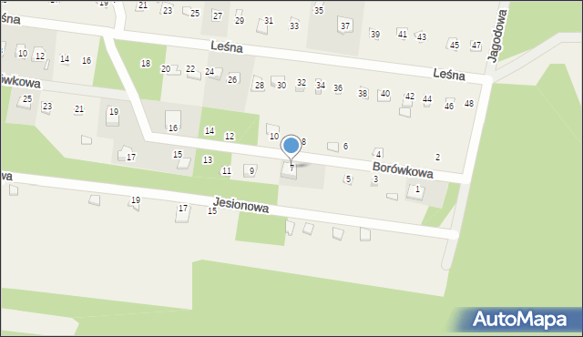 Kostkowice, Borówkowa, 7, mapa Kostkowice