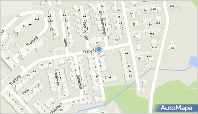 Koszalin, Bojara-Fijałkowskiego Gracjana, 1, mapa Koszalina