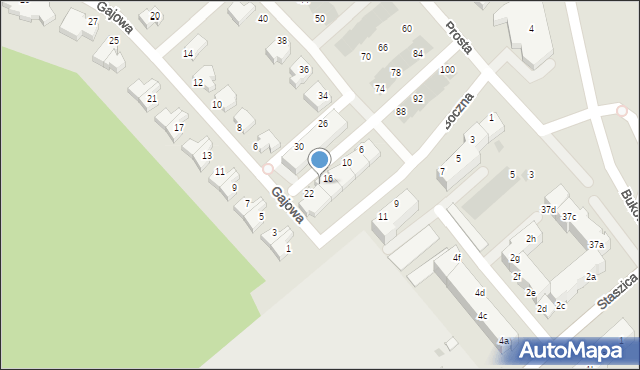 Koszalin, Boczna, 18, mapa Koszalina