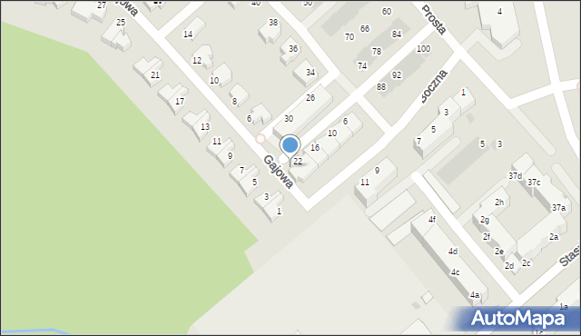 Koszalin, Boczna, 24, mapa Koszalina