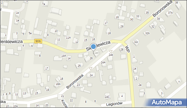 Koszęcin, Boronowska, 27, mapa Koszęcin