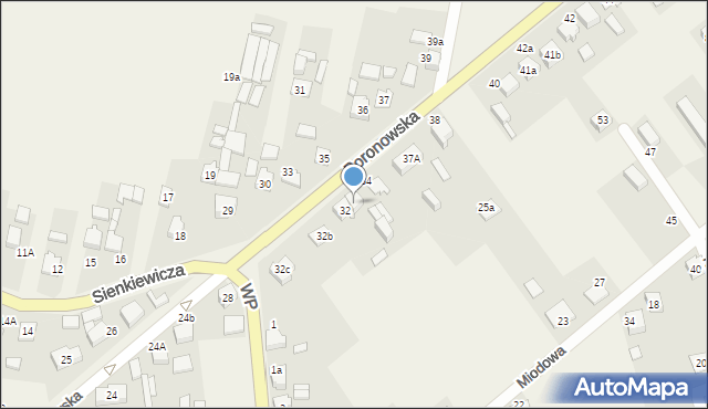 Koszęcin, Boronowska, 32a, mapa Koszęcin