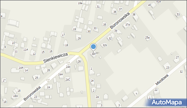 Koszęcin, Boronowska, 32c, mapa Koszęcin