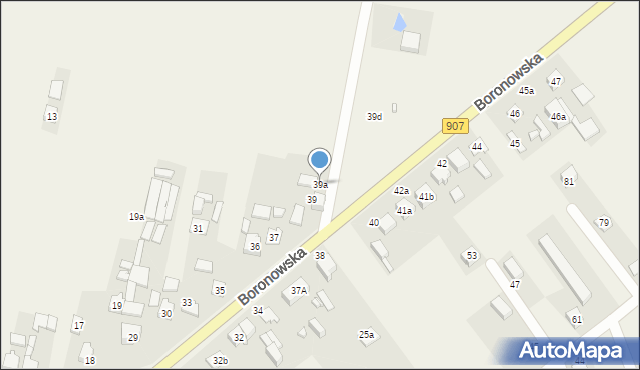 Koszęcin, Boronowska, 39a, mapa Koszęcin