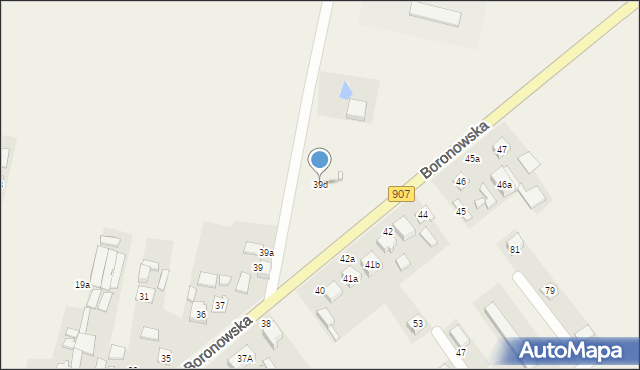 Koszęcin, Boronowska, 39d, mapa Koszęcin