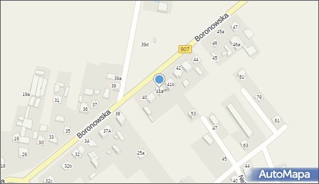 Koszęcin, Boronowska, 41a, mapa Koszęcin