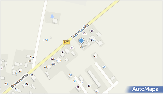 Koszęcin, Boronowska, 45, mapa Koszęcin