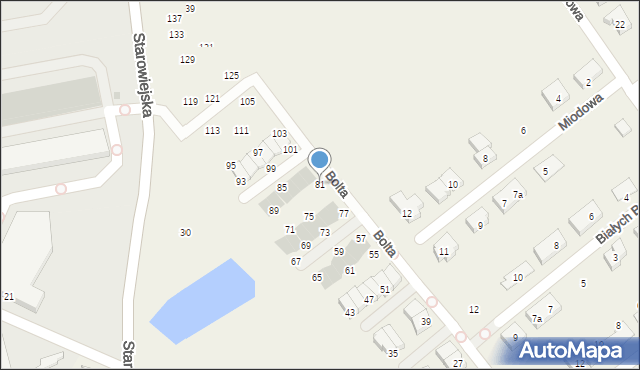 Kowale, Bolta Feliksa, ks., 81, mapa Kowale