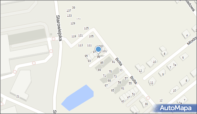 Kowale, Bolta Feliksa, ks., 99, mapa Kowale