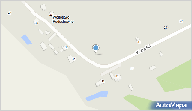 Kozienice, Borki, 34, mapa Kozienice