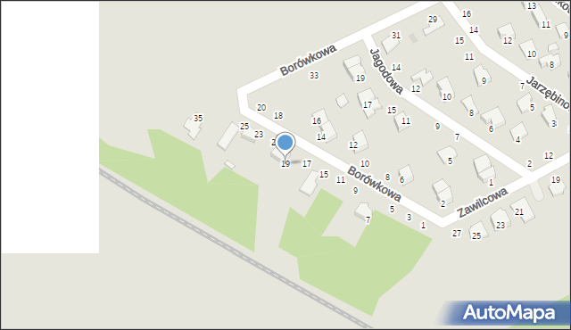 Kozienice, Borówkowa, 19, mapa Kozienice