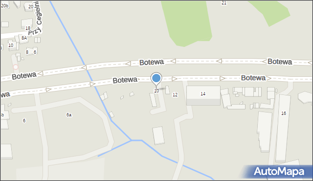 Kraków, Botewa Christo, 10, mapa Krakowa