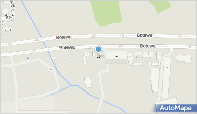 Kraków, Botewa Christo, 12, mapa Krakowa