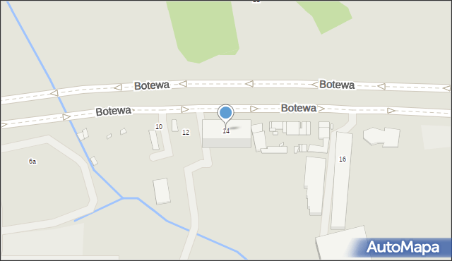 Kraków, Botewa Christo, 14, mapa Krakowa