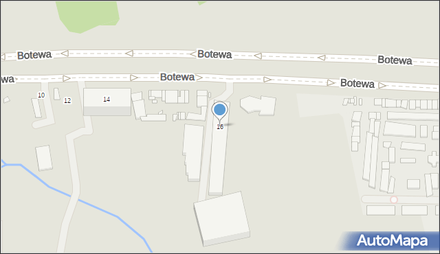 Kraków, Botewa Christo, 16, mapa Krakowa