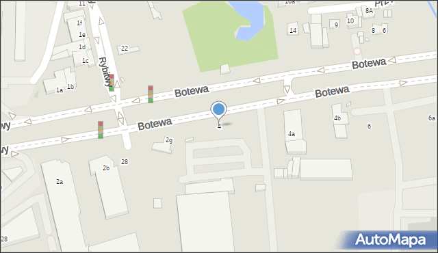 Kraków, Botewa Christo, 4, mapa Krakowa