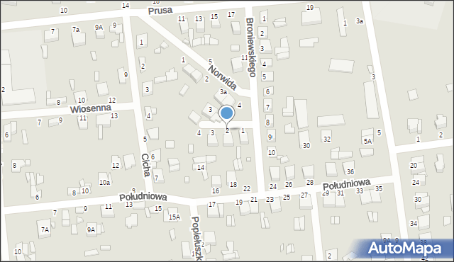 Krośniewice, Boczna, 2, mapa Krośniewice