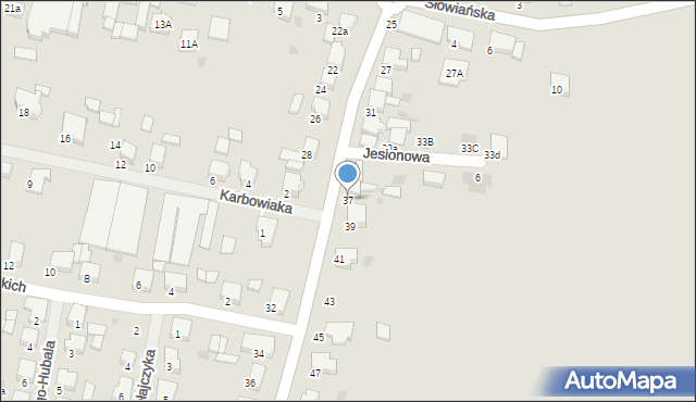 Krotoszyn, Bolewskiego, 37, mapa Krotoszyna