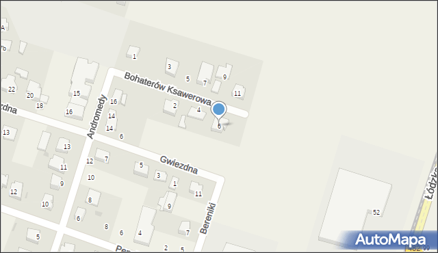 Ksawerów, Bohaterów Ksawerowa 1939-1945, 6, mapa Ksawerów