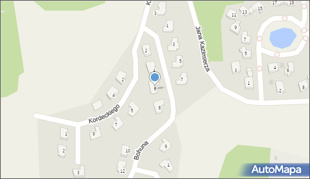 Łapino, Bohuna, 6, mapa Łapino