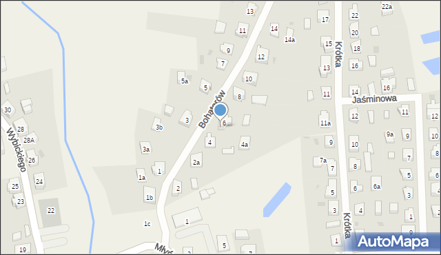 Lipusz, Bohaterów, 6A, mapa Lipusz