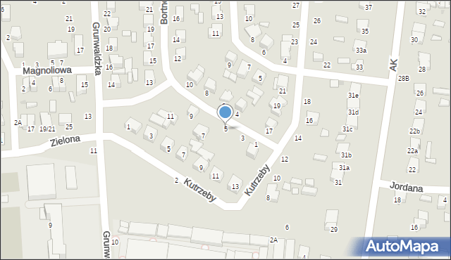 Łowicz, Bortnowskiego Władysława, gen., 5, mapa Łowicza