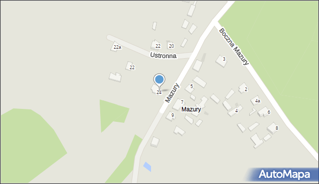 Lubaczów, Boczna Mazury, 24, mapa Lubaczów