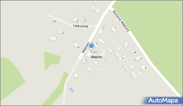 Lubaczów, Boczna Mazury, 7, mapa Lubaczów