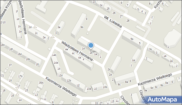 Lubań, Bolesława Śmiałego, 1b, mapa Lubań