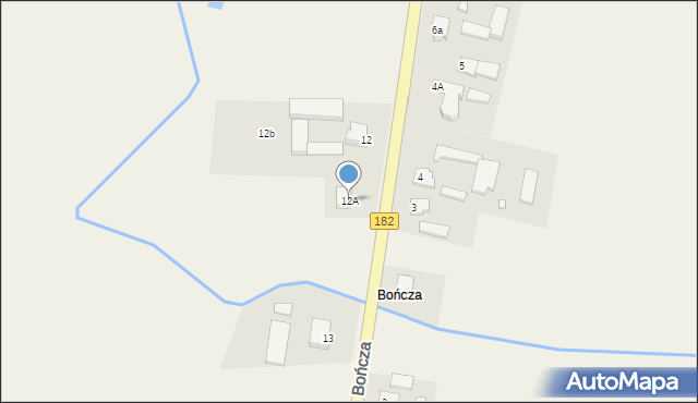 Lubasz, Bończa, 12A, mapa Lubasz