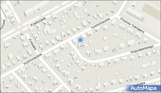 Lublin, Bogusławskiego Wojciecha, 4, mapa Lublina