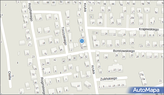 Lublin, Borelowskiego Marcina, płk., 41, mapa Lublina