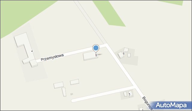 Lyski, Bogunicka, 9, mapa Lyski