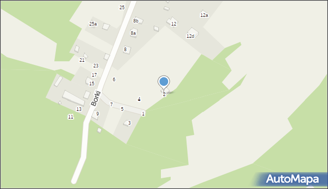 Majdan Wielki, Borki, 2, mapa Majdan Wielki