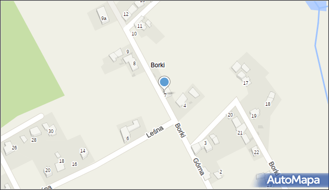 Mechnica, Borki, 7, mapa Mechnica