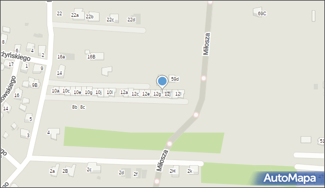 Mielec, Boguszewskiej, 12h, mapa Mielca