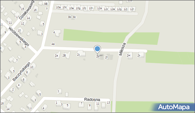 Mielec, Boguszewskiej, 2d, mapa Mielca