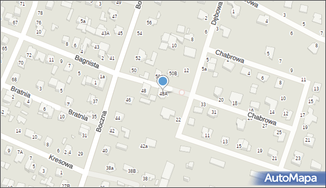 Mińsk Mazowiecki, Boczna, 48A, mapa Mińsk Mazowiecki