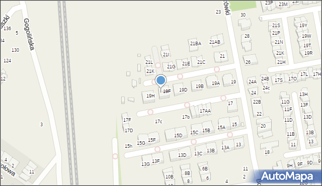 Mysiadło, Borówki, 19g, mapa Mysiadło