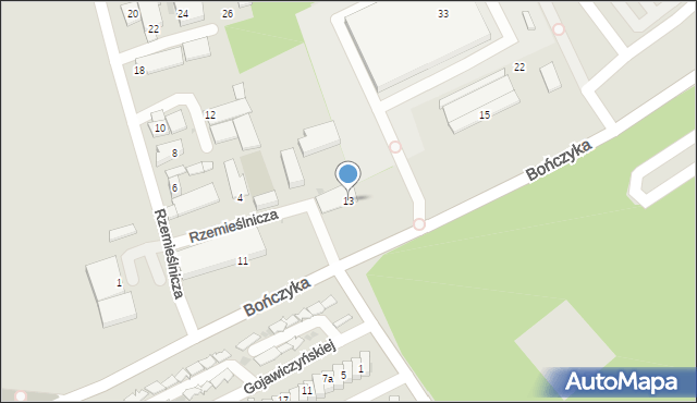 Mysłowice, Bończyka Norberta, ks., 13, mapa Mysłowice