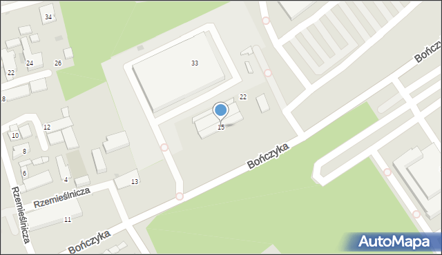 Mysłowice, Bończyka Norberta, ks., 15, mapa Mysłowice